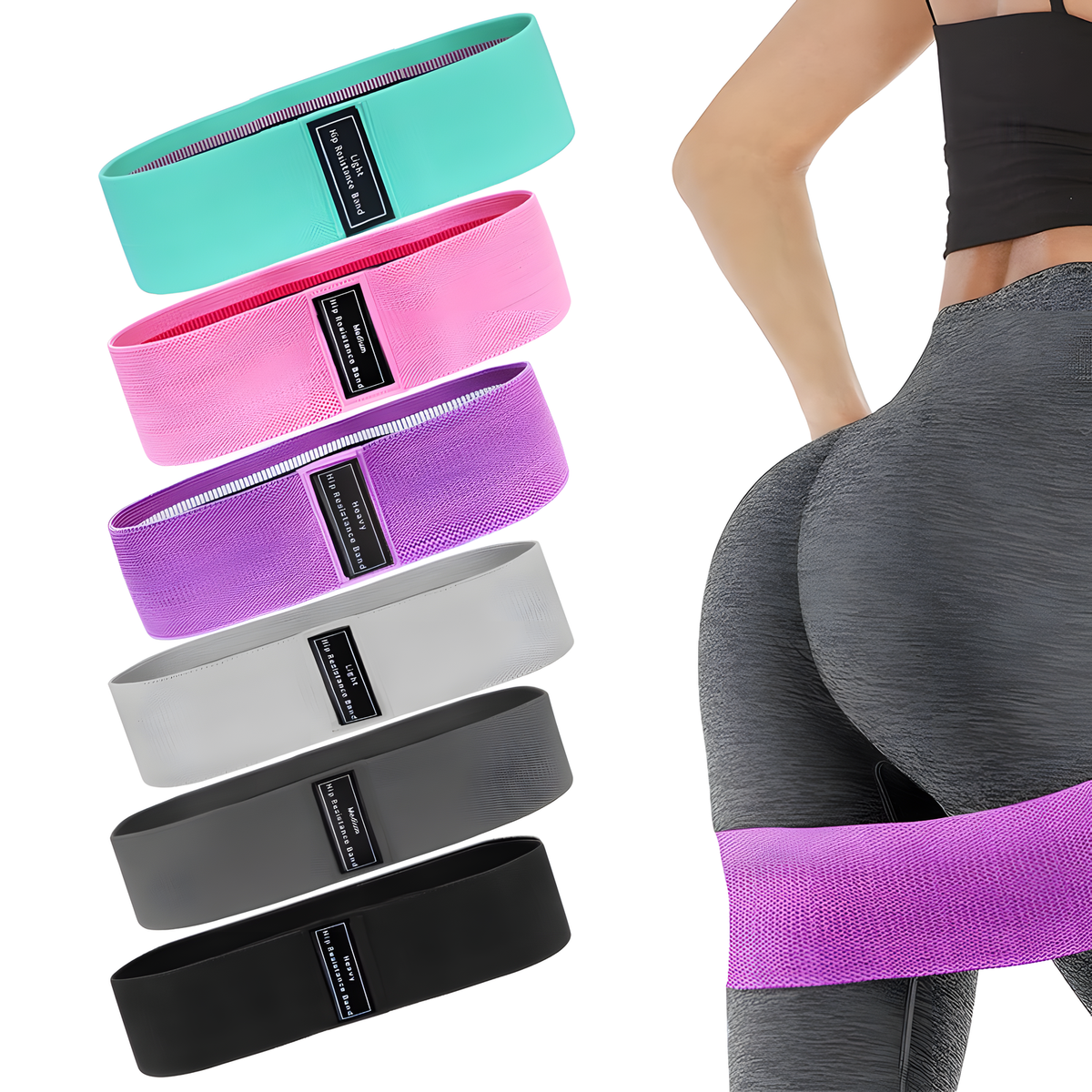 Fabric Hip Loop Resistance Band for Leg and Glute Workouts