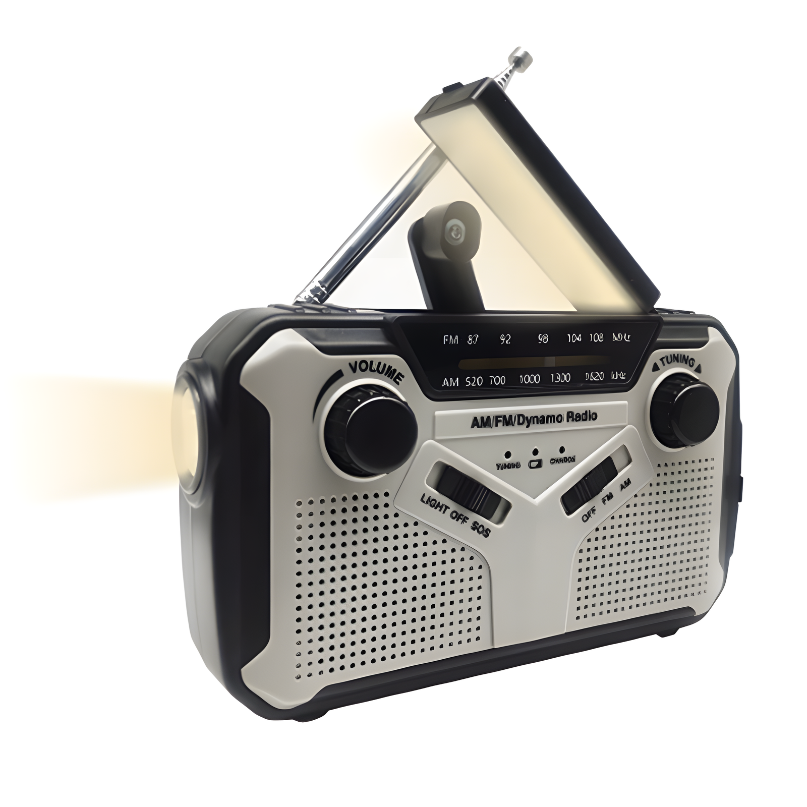 Emergency Solar Hand Crank Radio with Flashlight EU & US Plug
