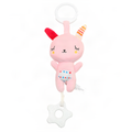 Animal Hanging Baby Rattle with Ring Attachment, Rabbit or Bear