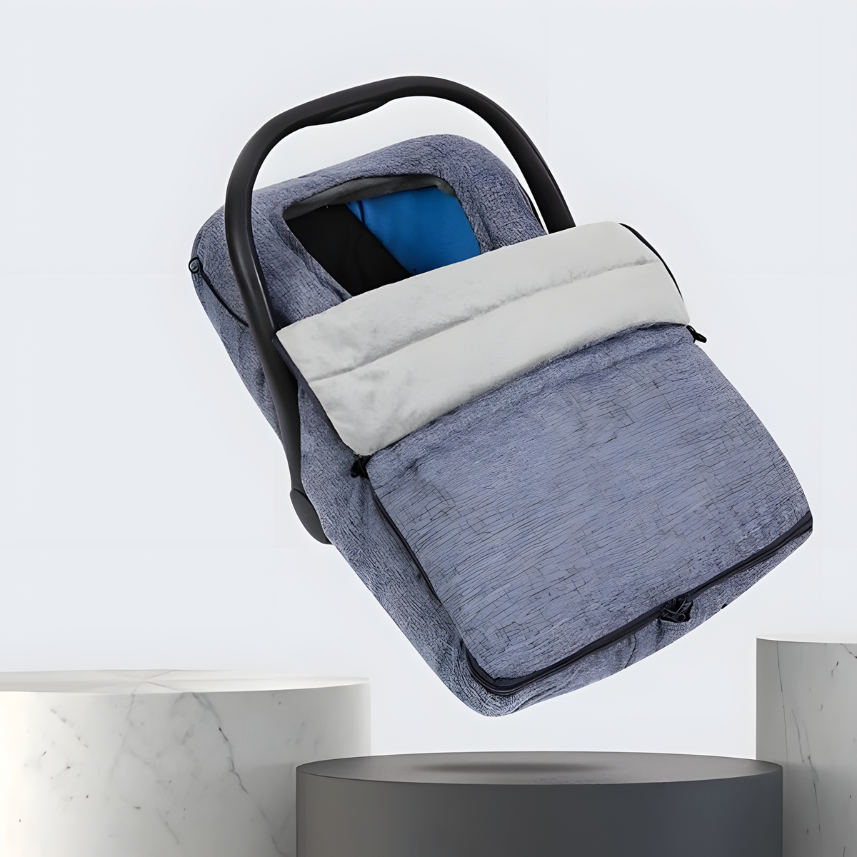 Baby Carrier Cover, Padded Zip-Up Design for Cooler Outings