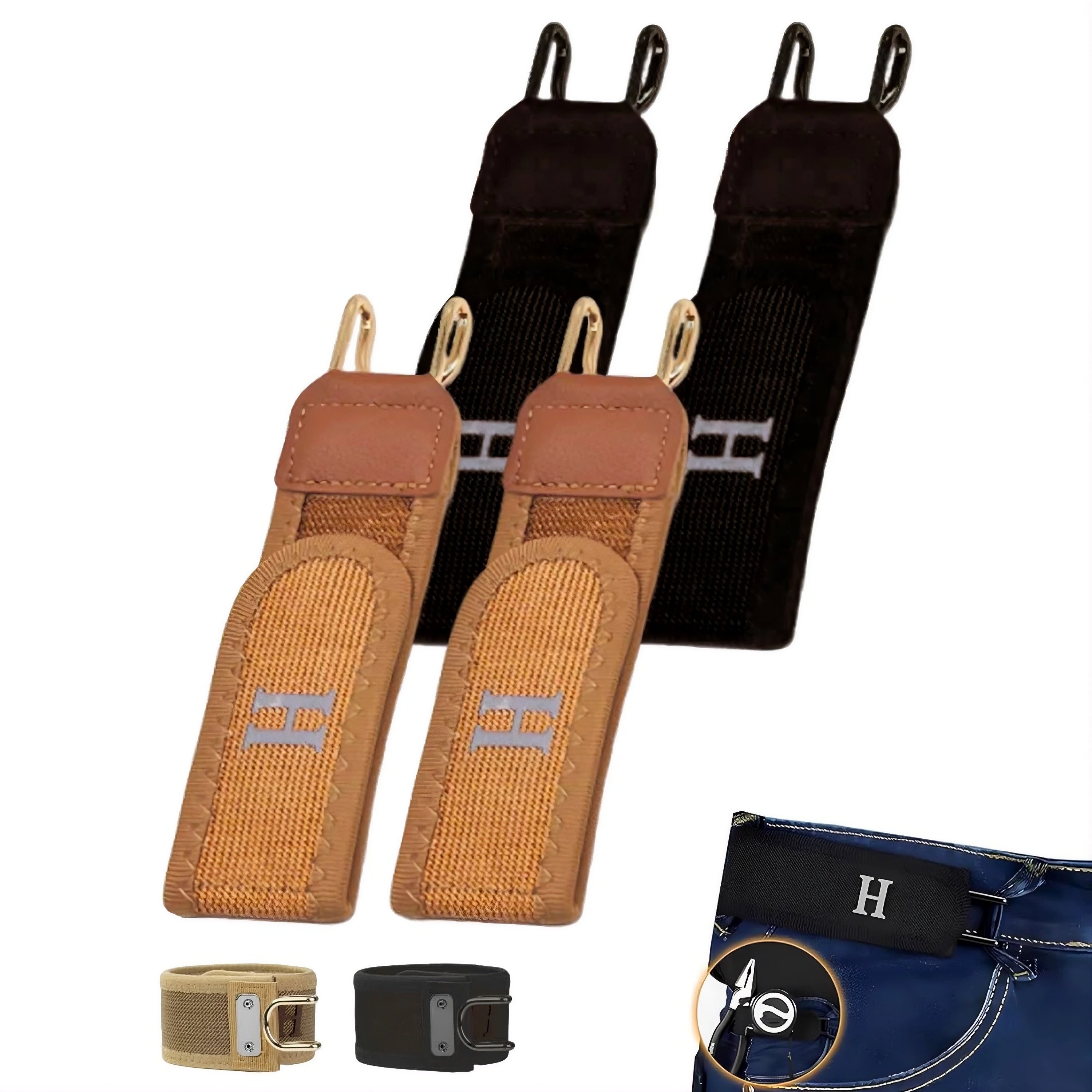 Elastic Buckle-Free Belt – No-Bulge Waist Belt for Men & Women