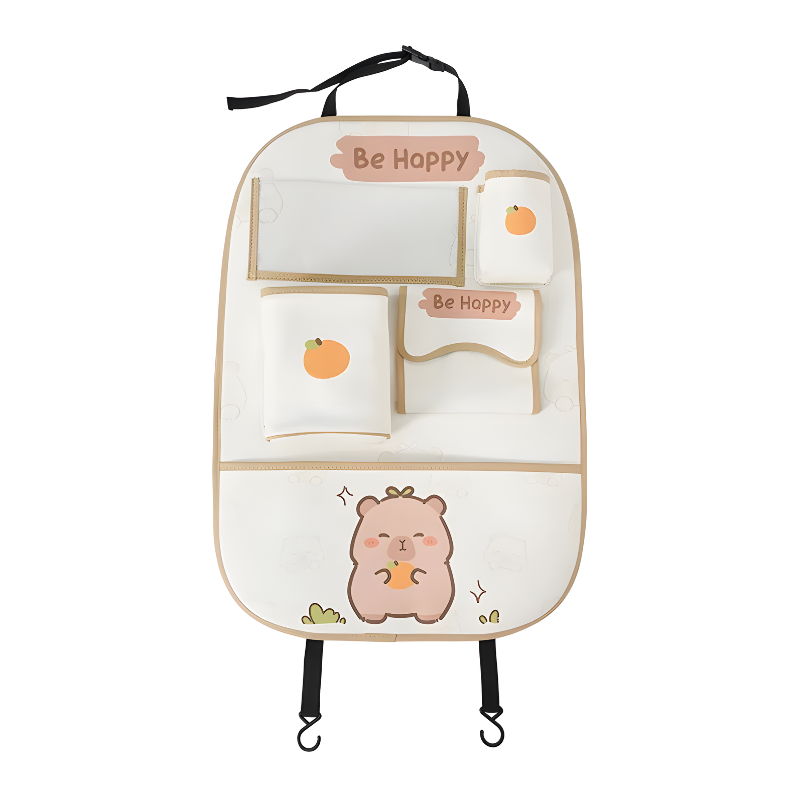 Cartoon Car Seat Back Organizer with Tablet Pocket