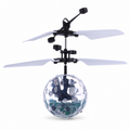 Hand-Controlled Flying Ball Toy with Colorful Lights and Rotors