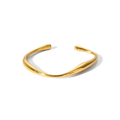 Minimalist Gold-Tone Open Cuff Bracelet