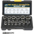 14-Piece Nut and Bolt Extractor Socket Set, 6.35 to 19 mm