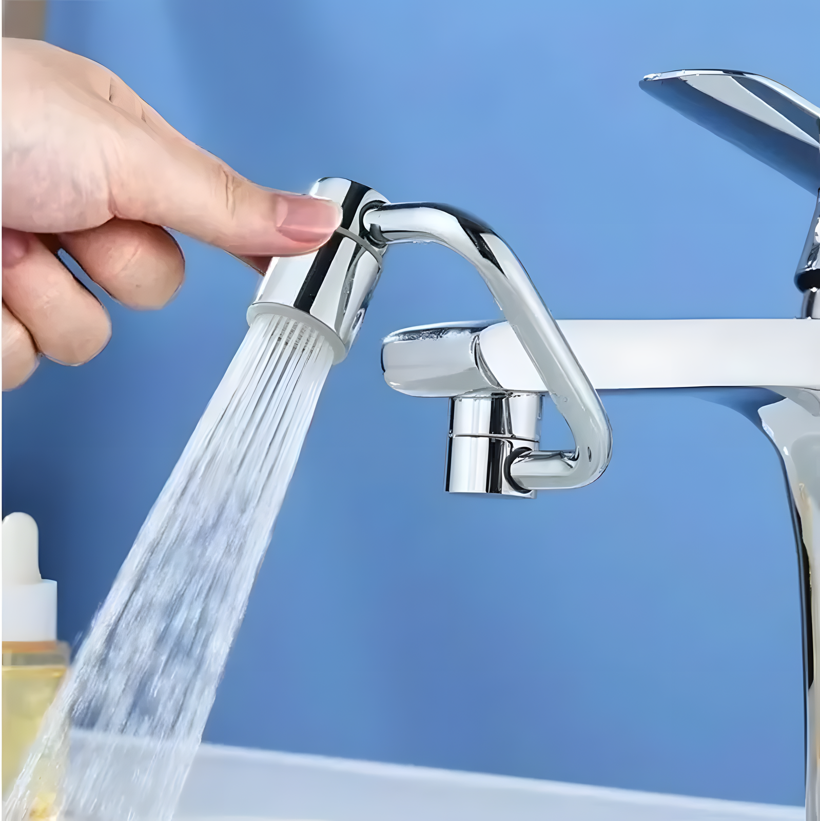 360° Rotating Faucet Extender U-Shape Dual Outlet