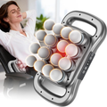 16-Head Handheld Electric Massager, Dual Handles and Display