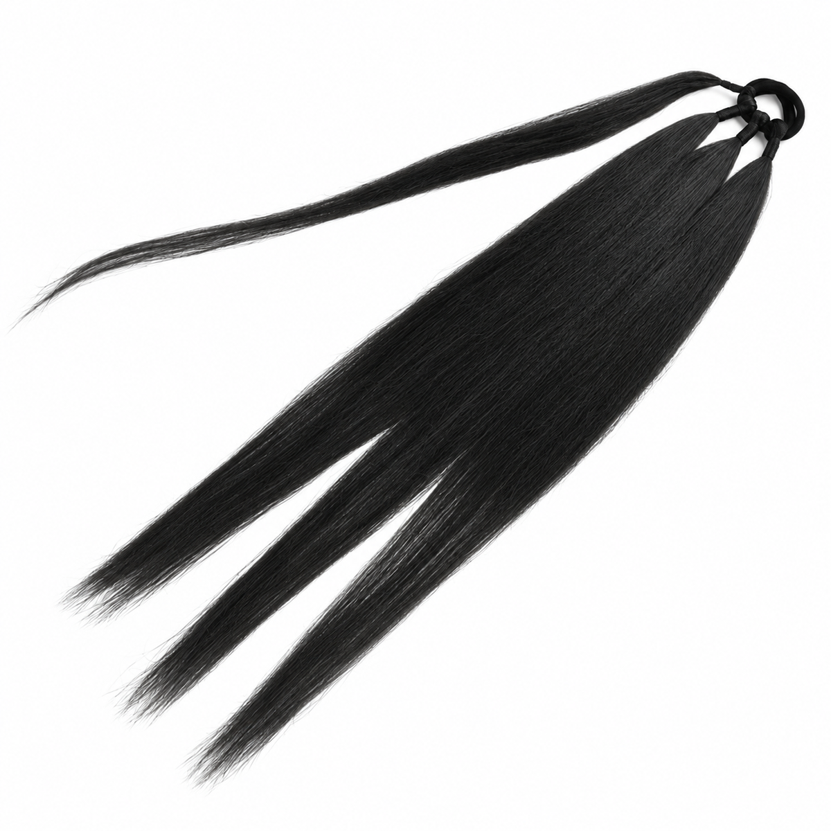 65 cm Synthetic Braidable Ponytail Extension with Elastic Ring