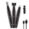 3-in-1 Rechargeable Nose Ear Eyebrow Trimmer USB-C Men