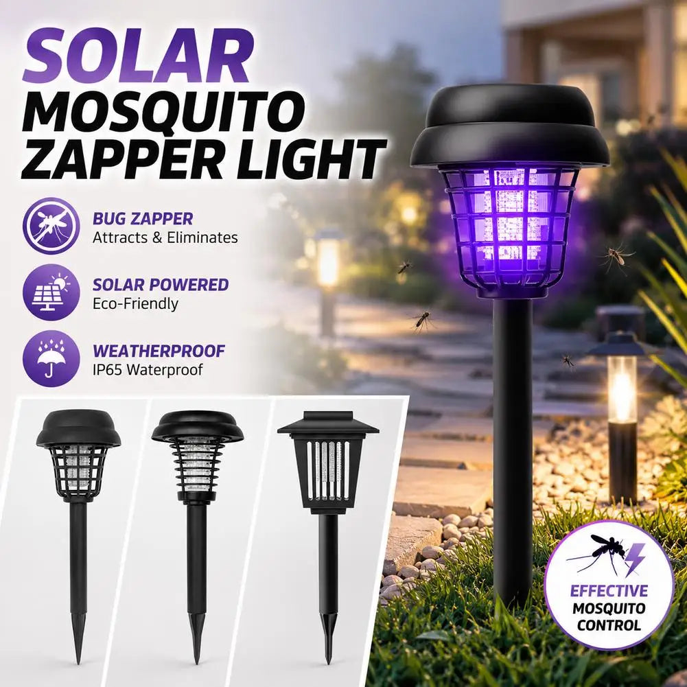 Solar Mosquito Killer Garden Lamp with Dual Light Mode