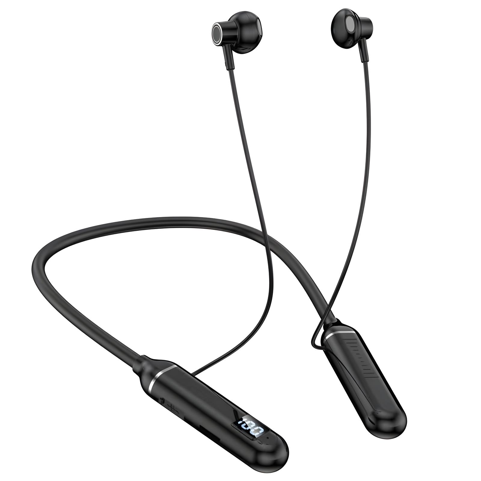 Wireless Neckband Earphones Bluetooth with Display