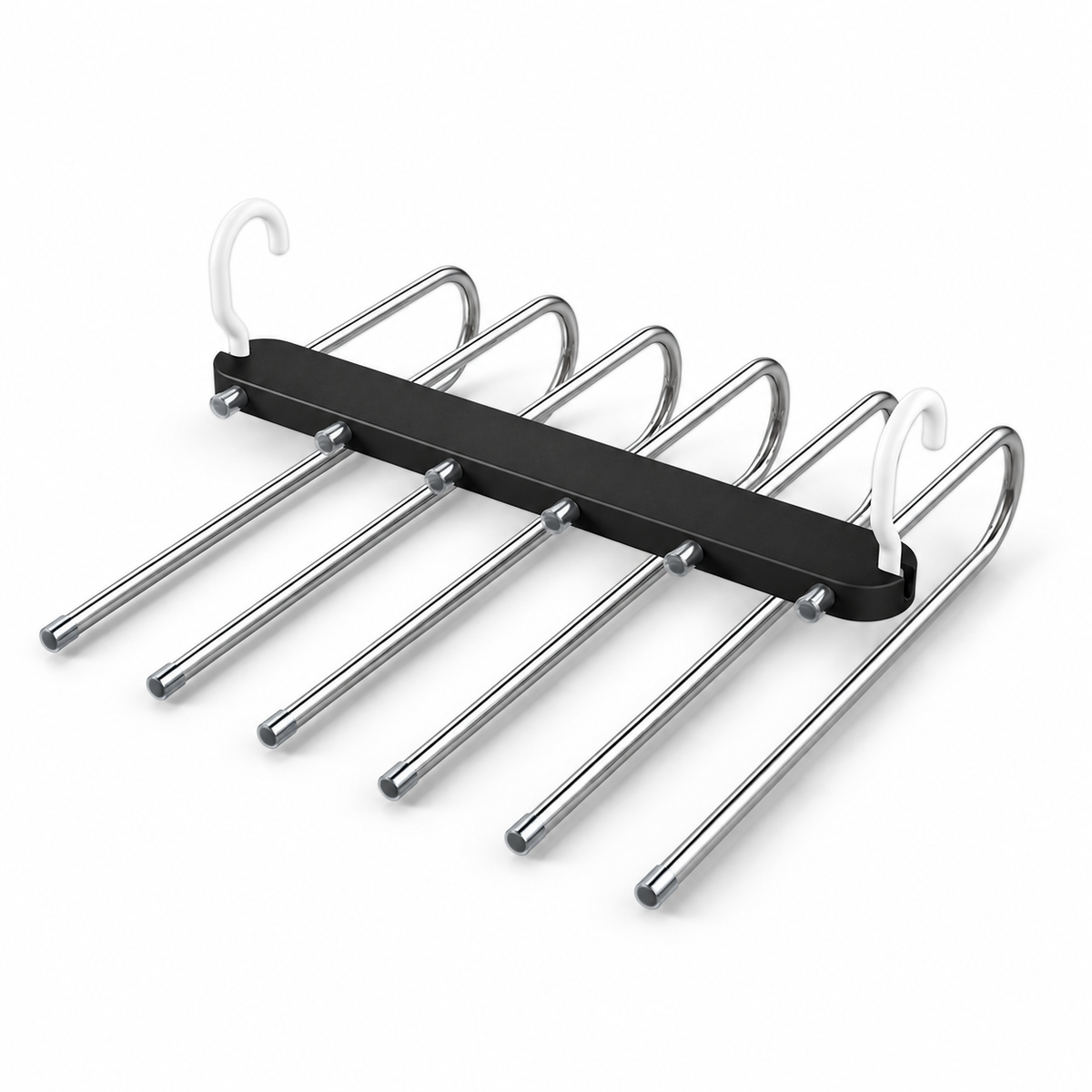 Space-Saving Folding Multi-Layer Trouser Hanger for Closets