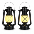Remote-Control Decorative Lantern Pair with USB-C Charging