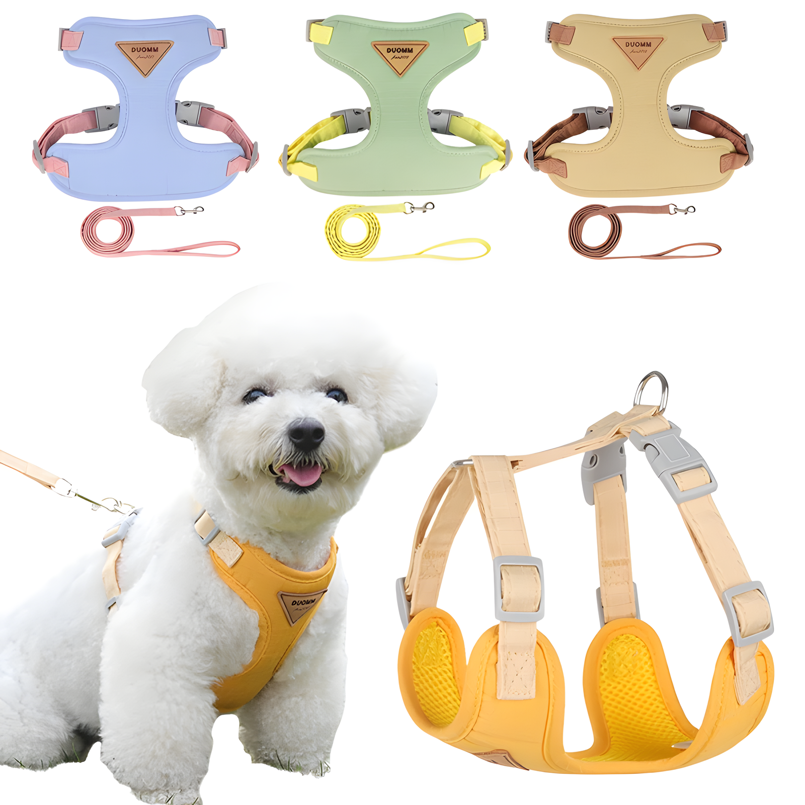 Adjustable Cat Vest Harness Escape-Proof XS to L 4 Colors