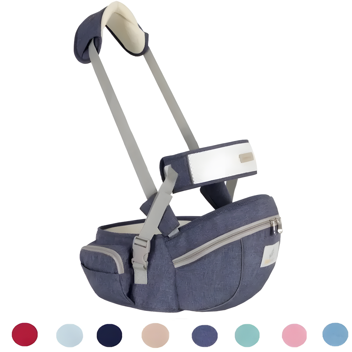 Baby Hip Seat Carrier with Padded Shoulder Strap and Pockets