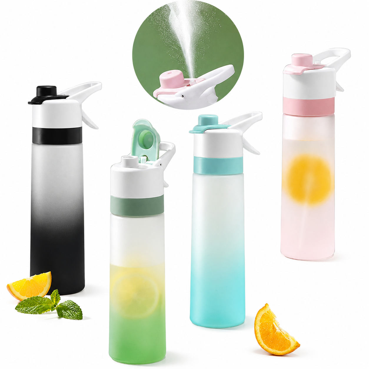 2-in-1 Spray Water Bottle with Mist – Sports & Outdoor Hydration