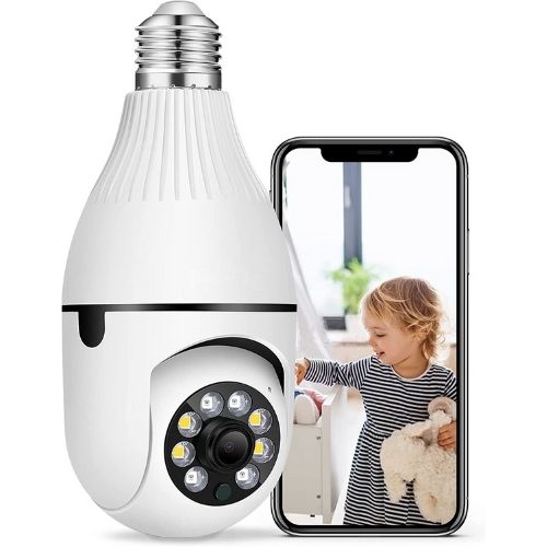Light Bulb Security Camera 360° – WiFi Smart Home Surveillance