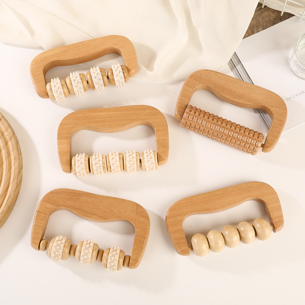 Wooden Roller Leg Massager – Manual Foot & Calf Massage Tool