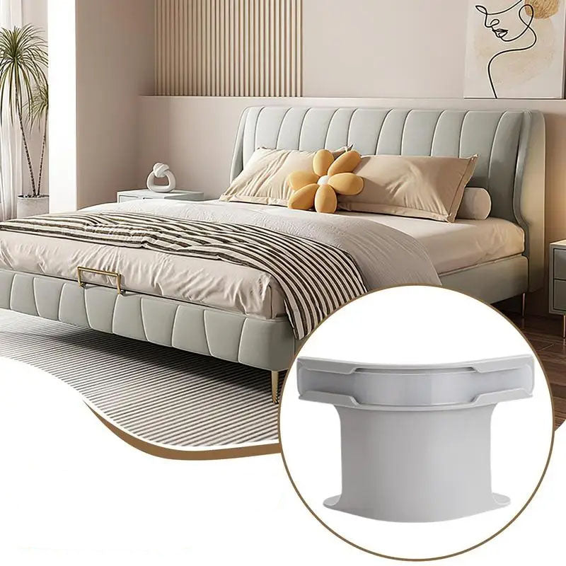 Bed Sheet Corner Fasteners, 4-Piece Set in White or Gray