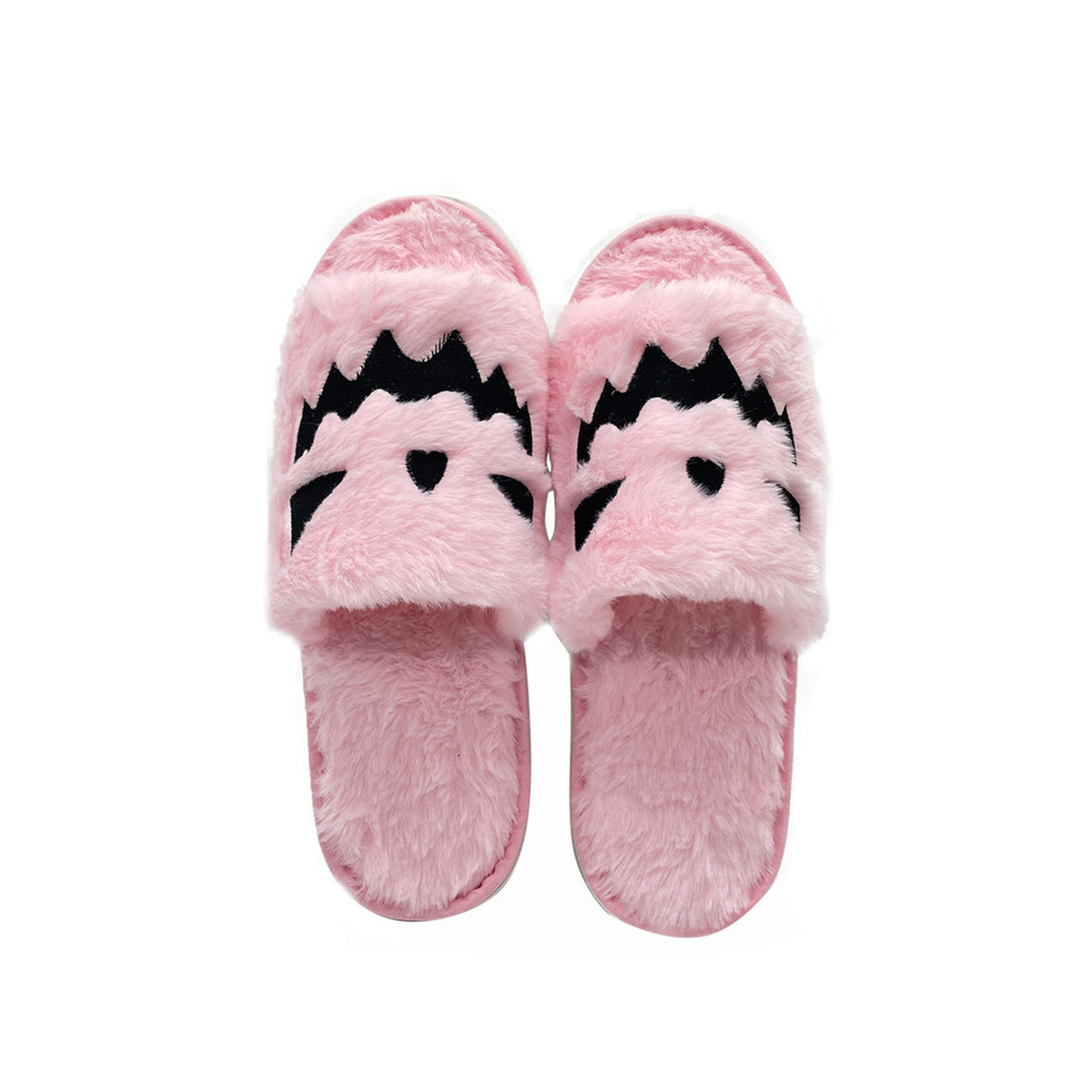 Halloween Plush Slippers, Pumpkin & Elk Faces, Open Toe One Size