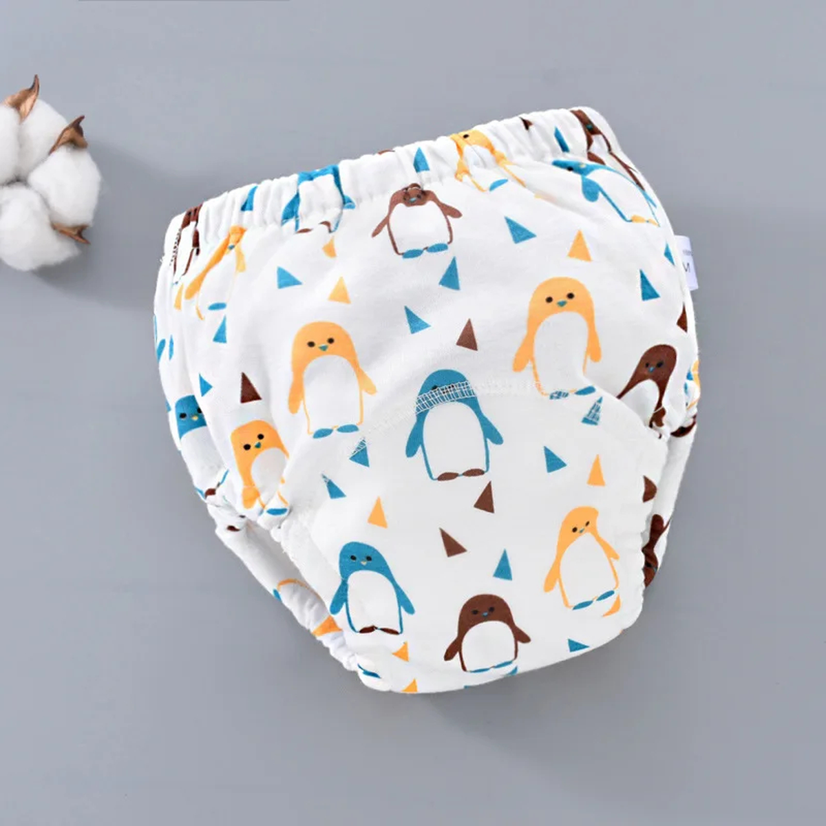 Washable Toddler Training Pants with Cotton and Elastic Waist