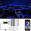 RGB Fiber-Optic Car Interior Ambient Light Kit with Controller