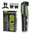 Cordless Vacuum Beard Trimmer - 20 Length Settings with Hair Capture
