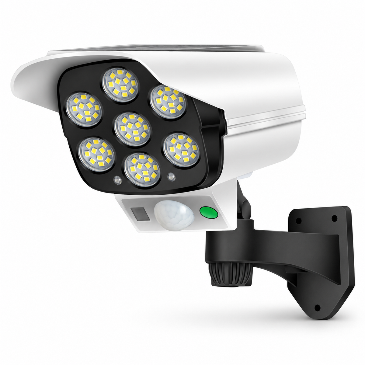 Solar Motion Sensor Light with Remote and Dummy Camera Housing