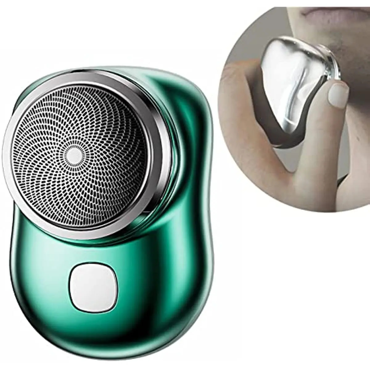 Compact Rechargeable Electric Shaver with Washable Foil Head