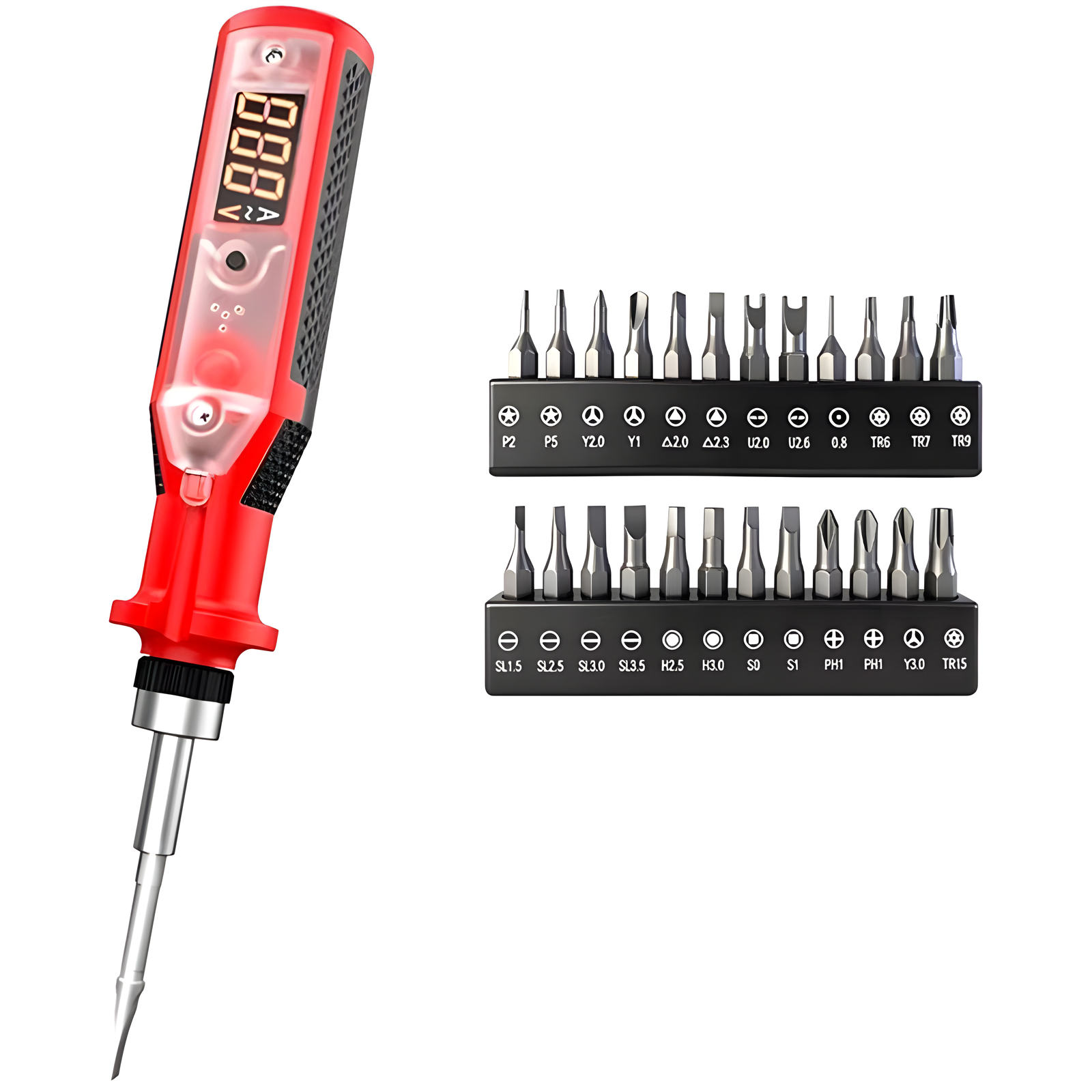 Digital Ratchet Voltage Tester with Screwdriver Set – 3 Options