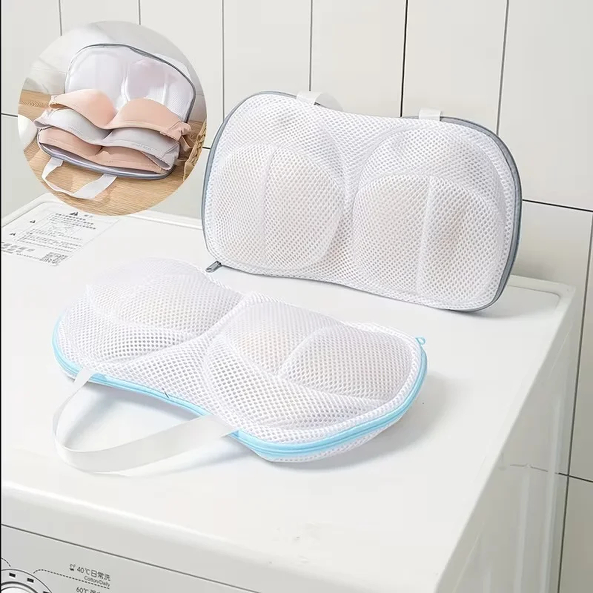 Zippered Mesh Laundry Bag for Delicates and Small Garments