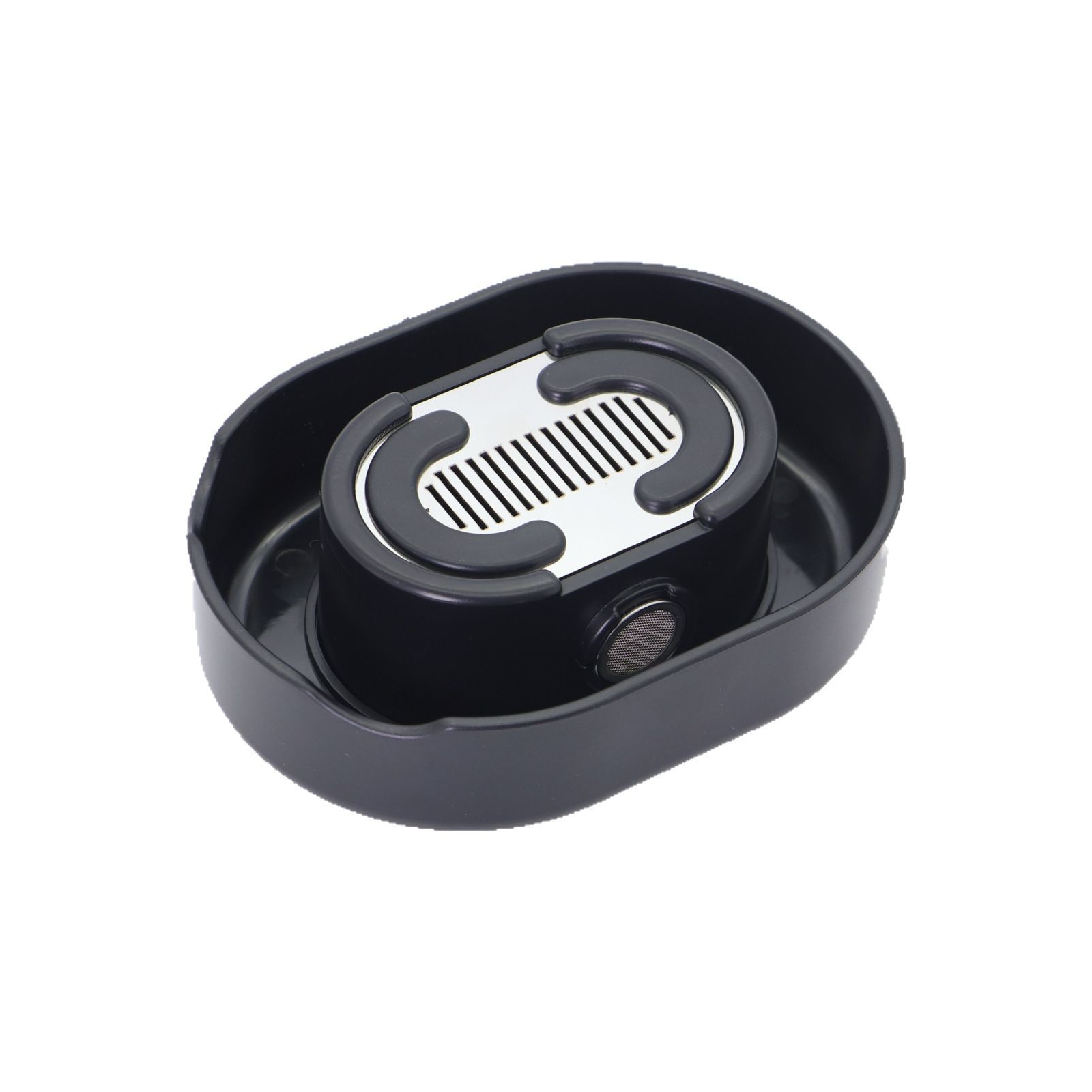 Electric Razor Rinser Cleaner Shaver Cleaning Station Black Transparent