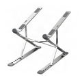 Foldable Aluminum Laptop Stand with Dual-Level Height Adjustment