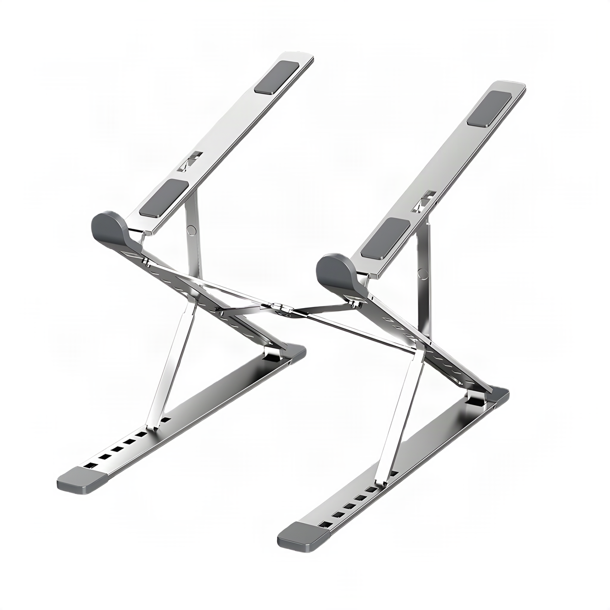 Foldable Aluminum Laptop Stand with Dual-Level Height Adjustment