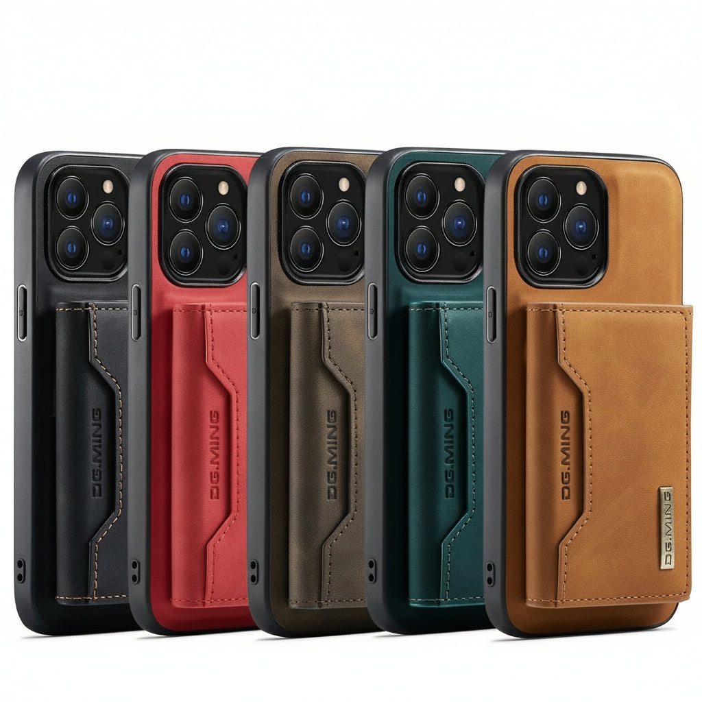 2 in 1 Detachable iPhone Leather Case Wallet and Card Holder - TradixPro