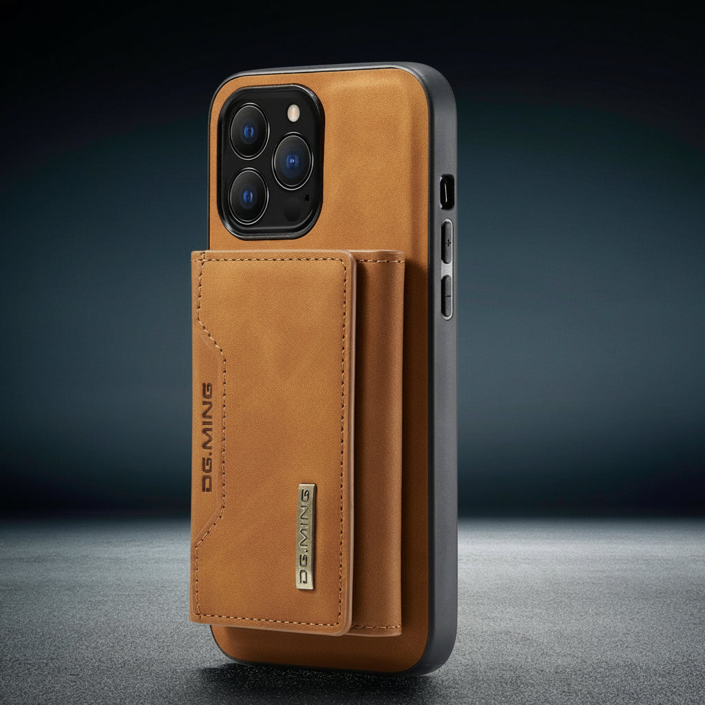 2 in 1 Detachable iPhone Leather Case Wallet and Card Holder - TradixPro