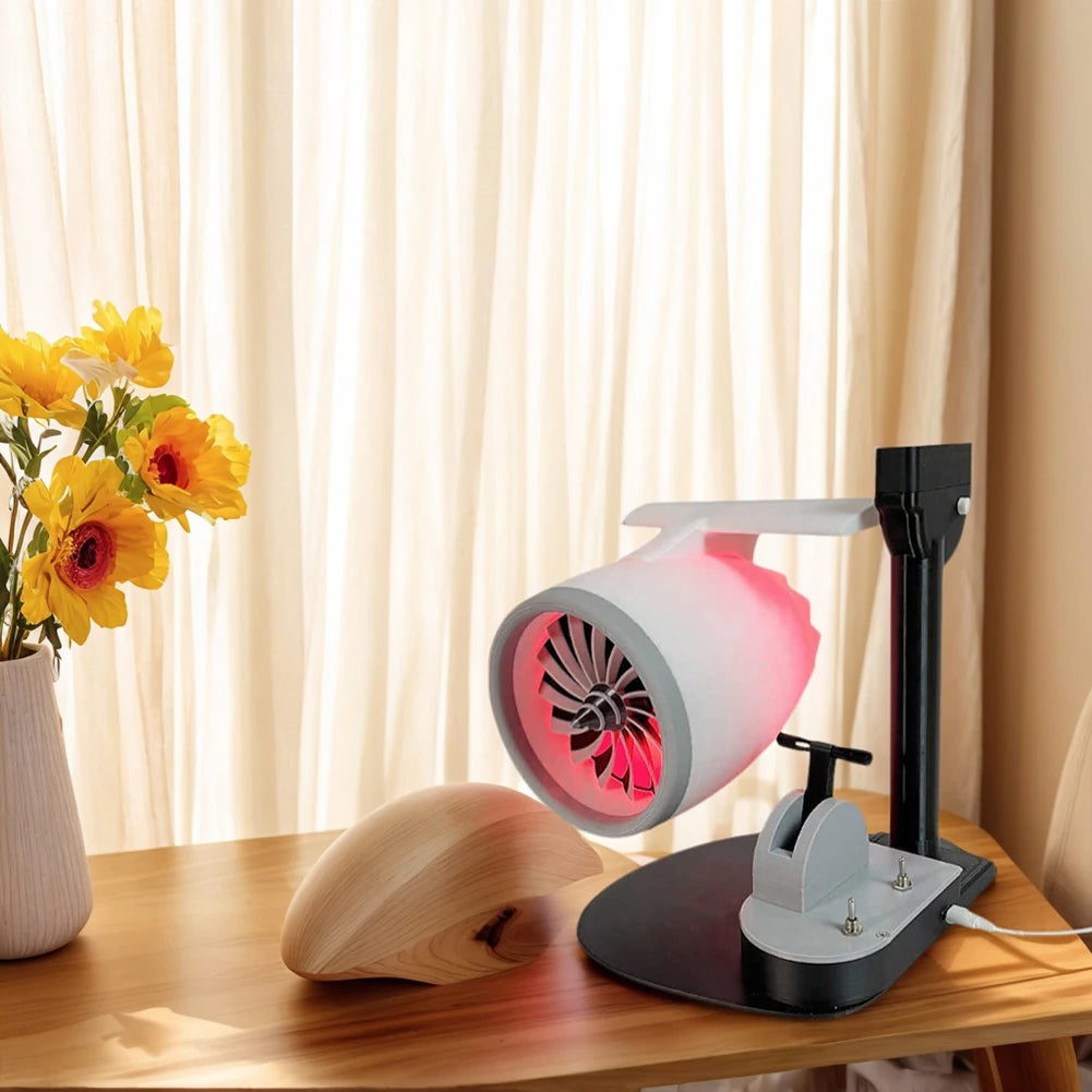 2-in-1 Mini Humidifier & Cooling Fan (Innovative Turbine Jet Engine Design) - TradixPro