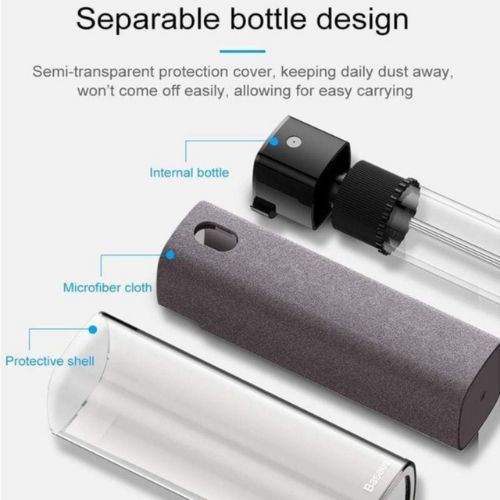 2-in-1 Phone Screen Cleaner Spray with Microfiber Cloth - TradixPro
