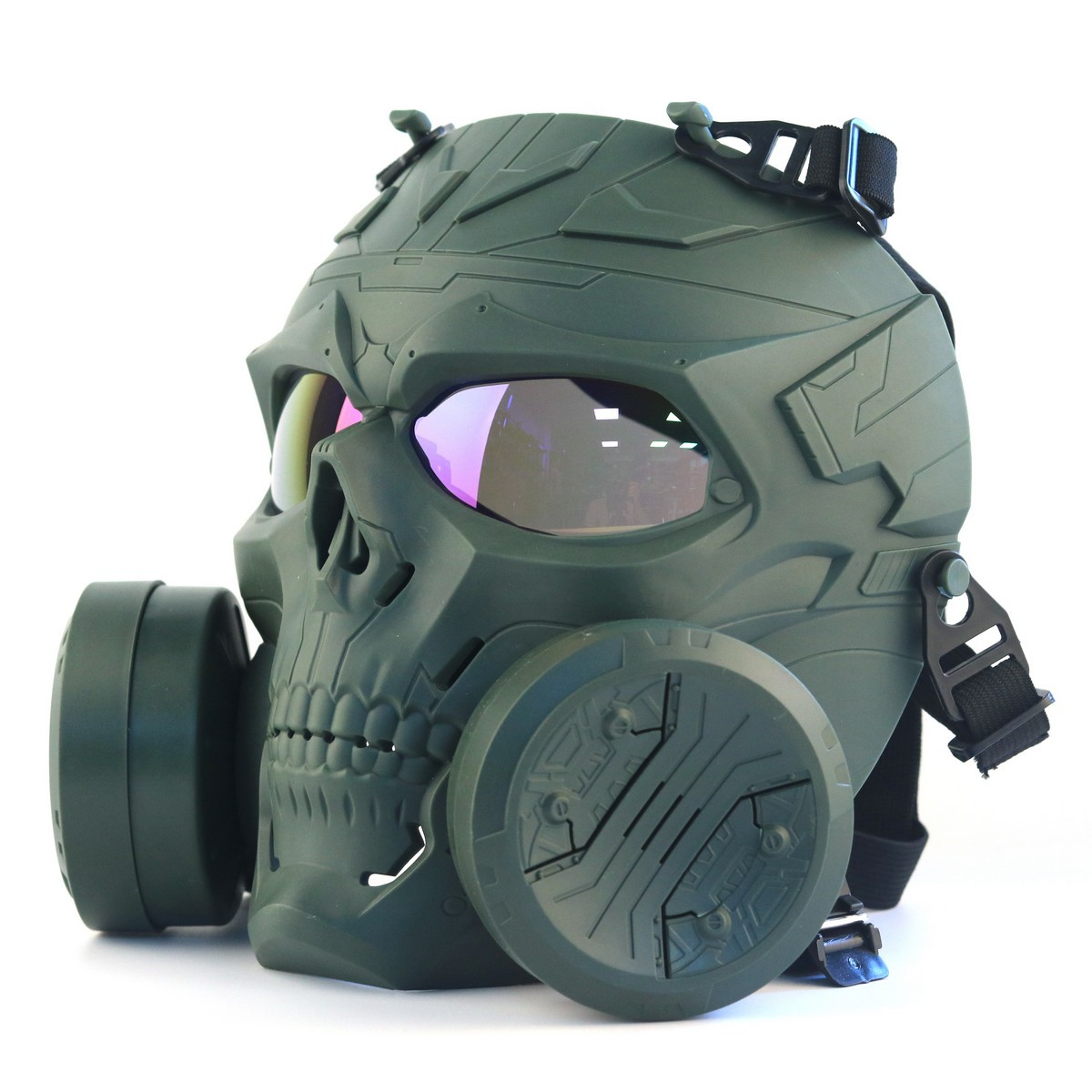Tactical Skull Full Face Mask with Dual Cooling Fans