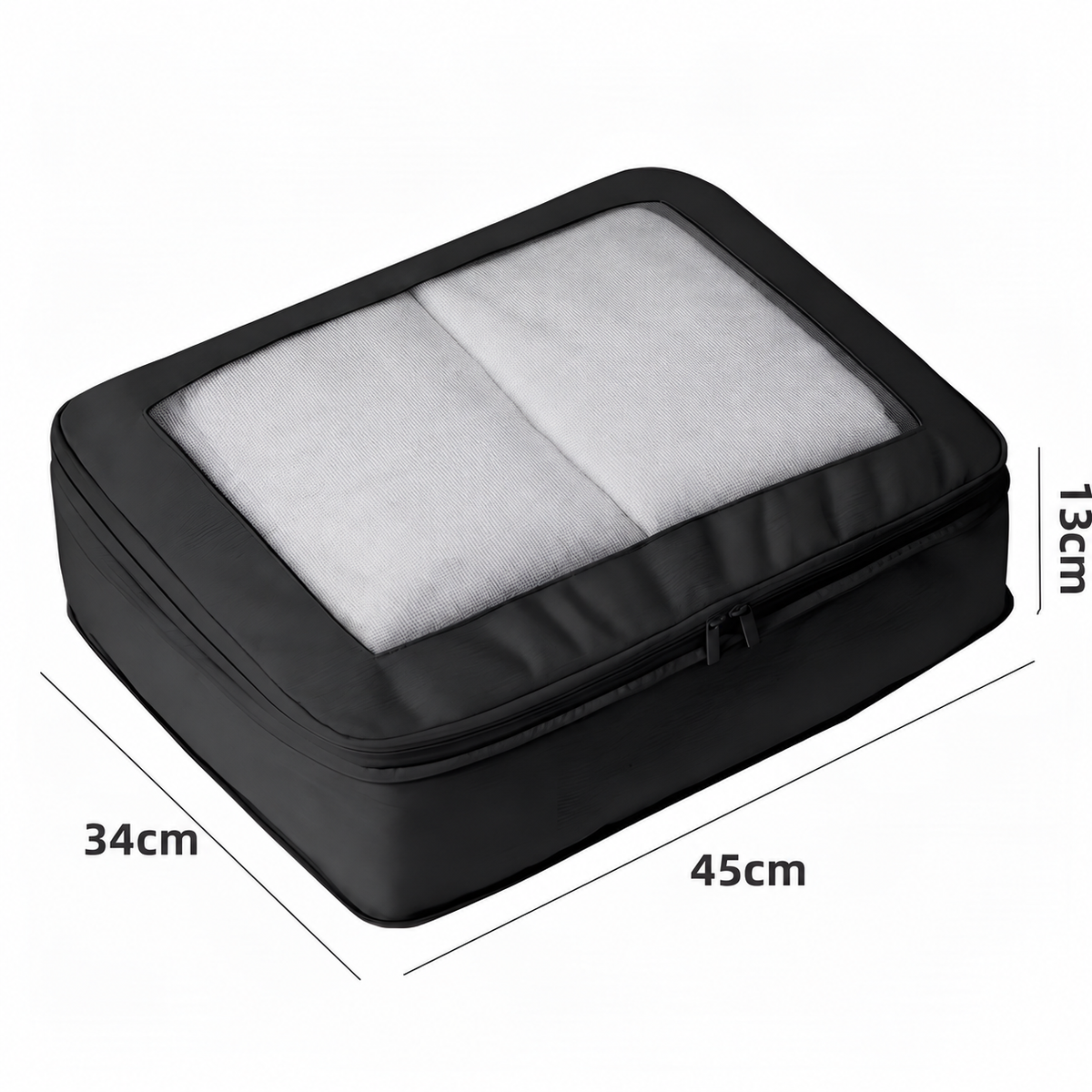 Individual Mesh Packing Cube, Zippered Suitcase Organizer