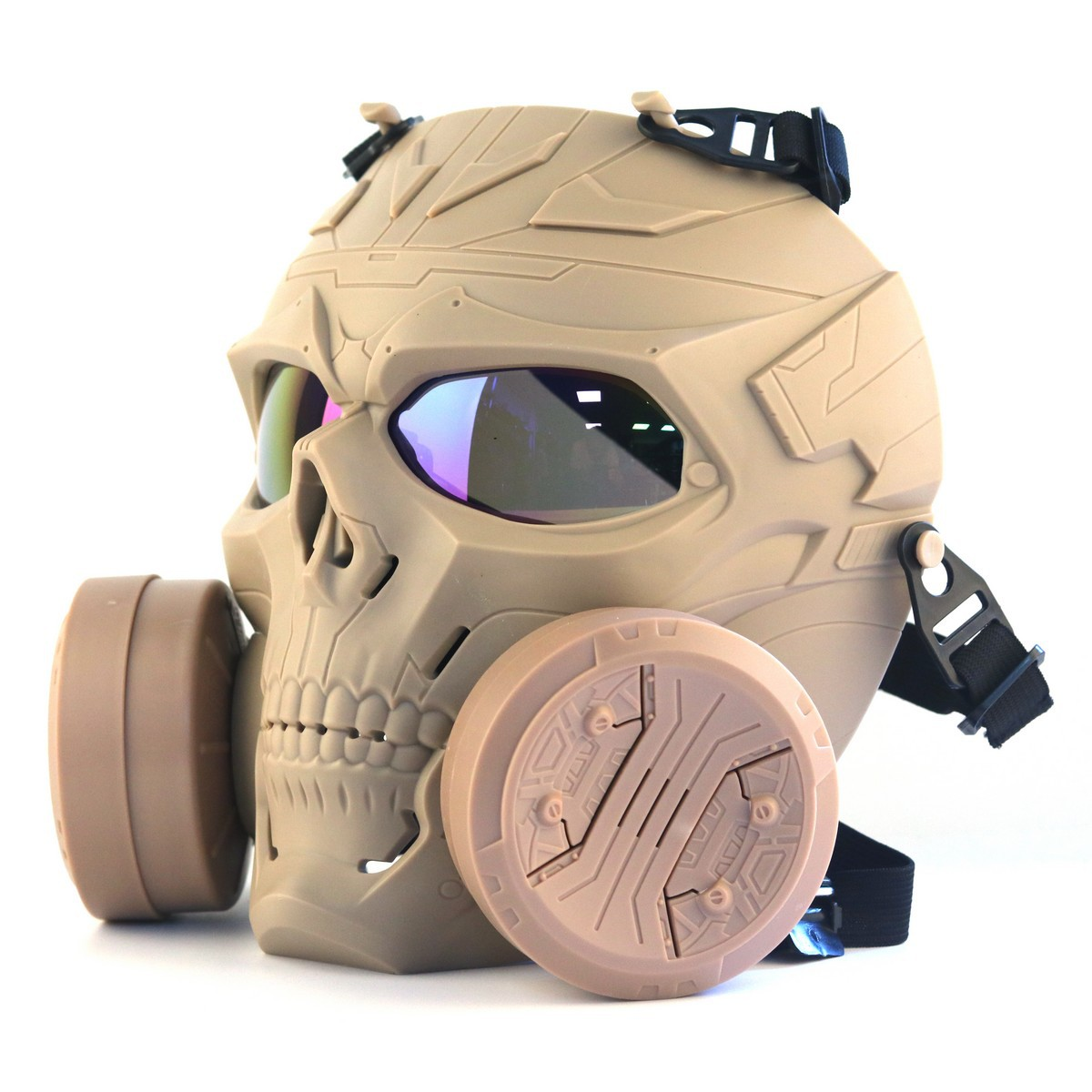 Tactical Skull Full Face Mask with Dual Cooling Fans