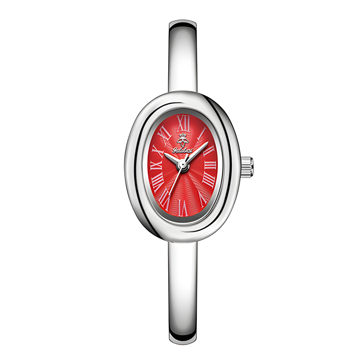 Oval Bracelet Watch with Quartz Movement and Color Options