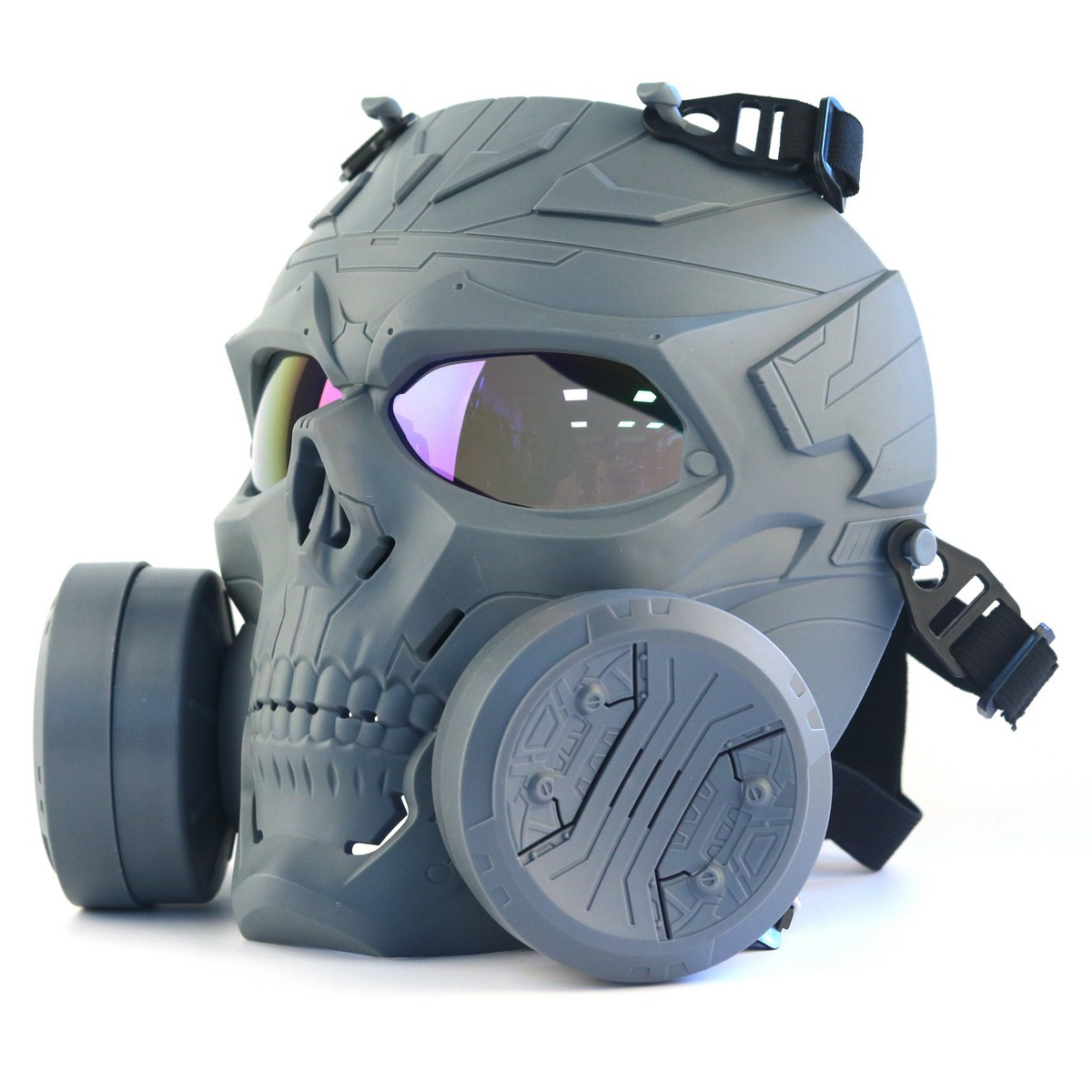 Tactical Skull Full Face Mask with Dual Cooling Fans