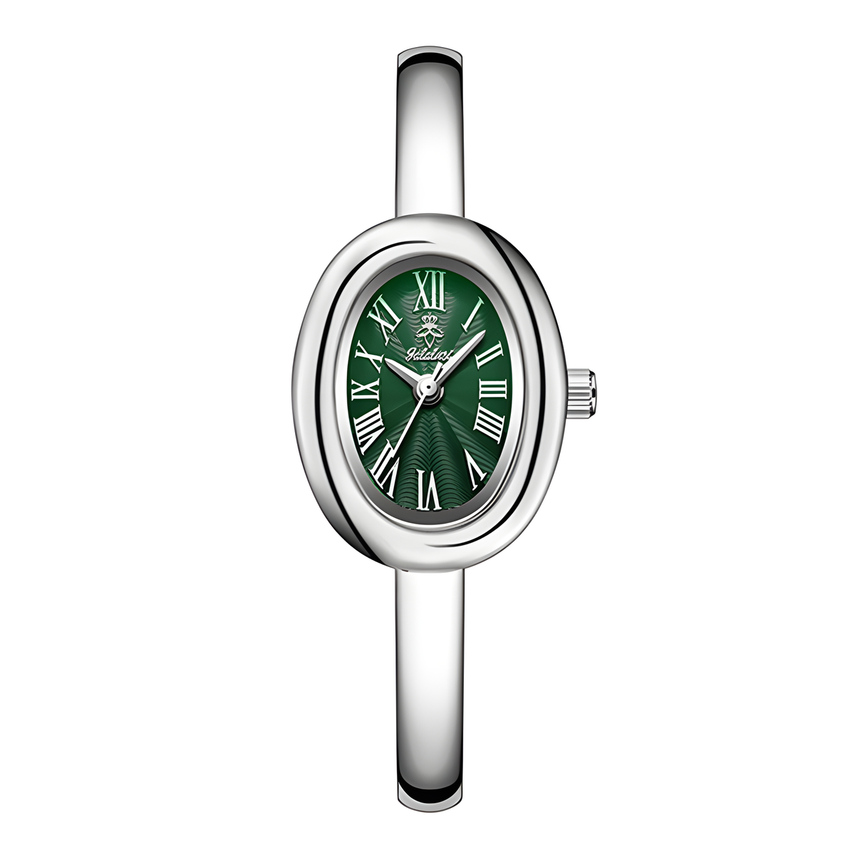 Oval Bracelet Watch with Quartz Movement and Color Options