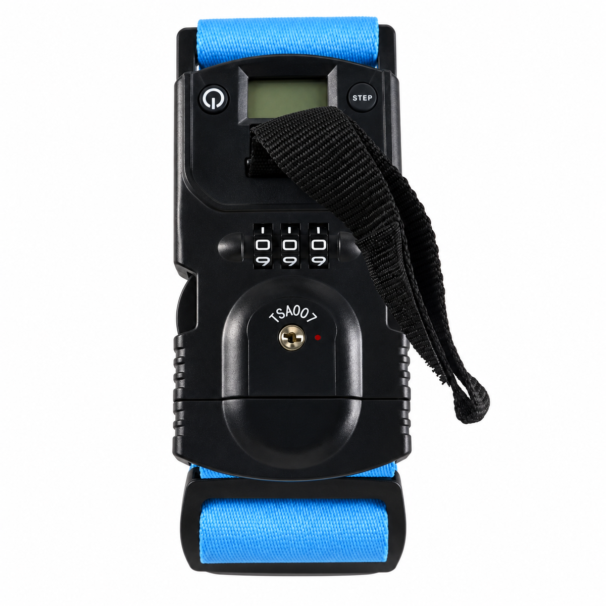 Luggage Strap, Integrated Digital Scale and Combination Lock