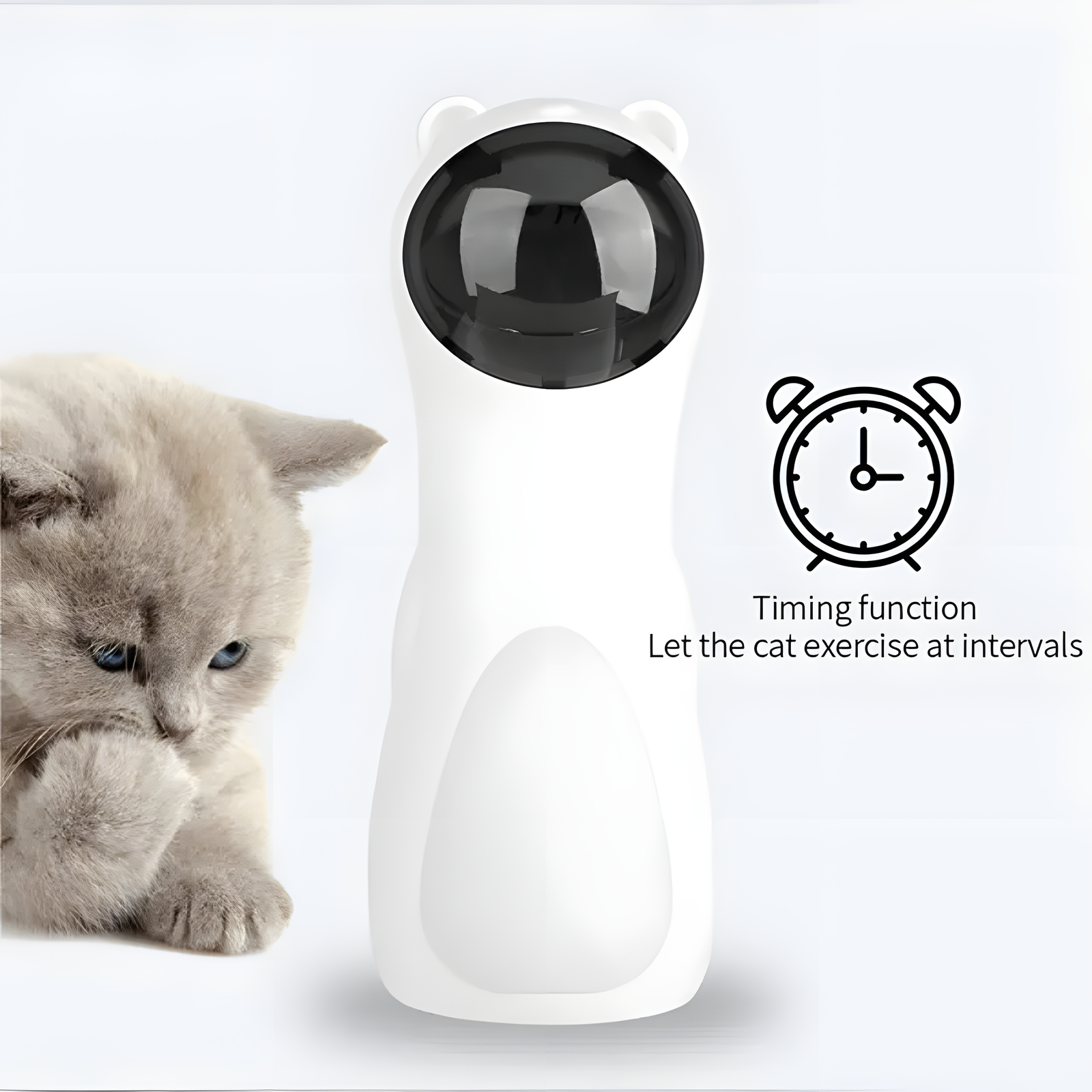 Automatic Laser Cat Toy Bear Shape with Timer Function