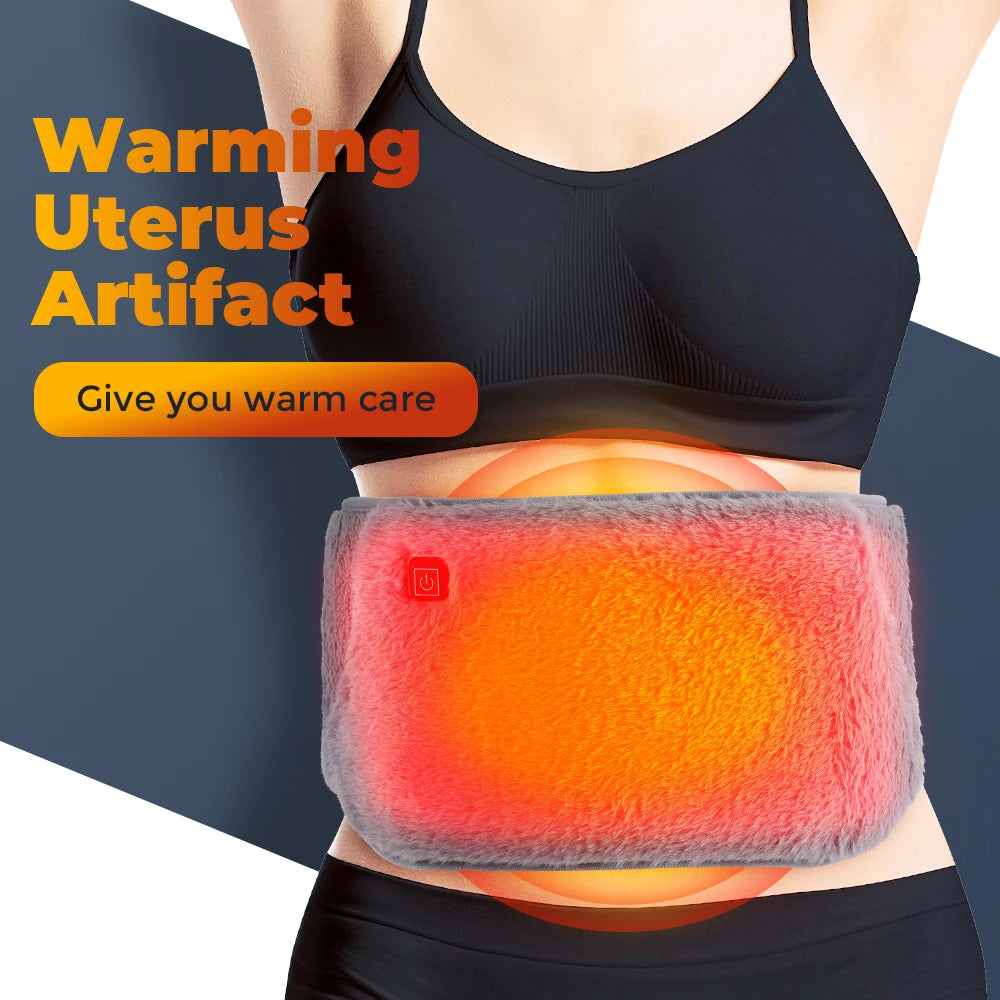 Electric Heating Waist Belt - USB Powered Pain Relief Wrap with Hand Warmers
