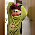 Quirky Clownfish Onesie with Oversized Hood - Cozy Monster Pajamas - TradixPro