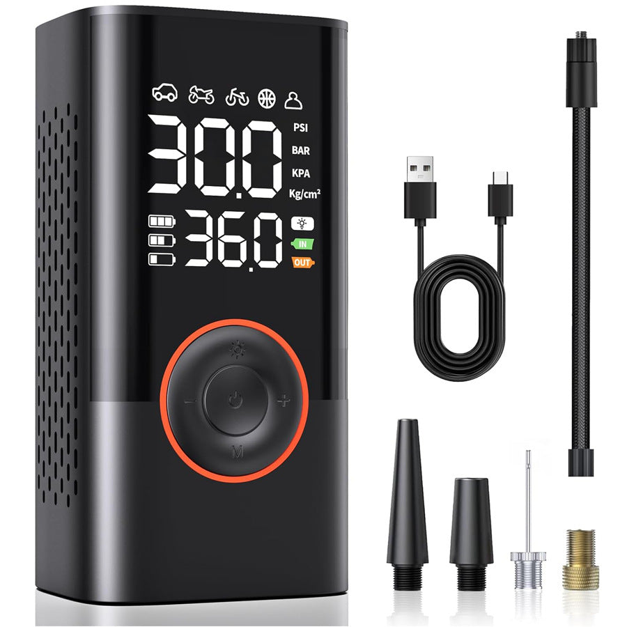 Wireless Car Tire Air Pump 150 PSI with LCD & USB Port