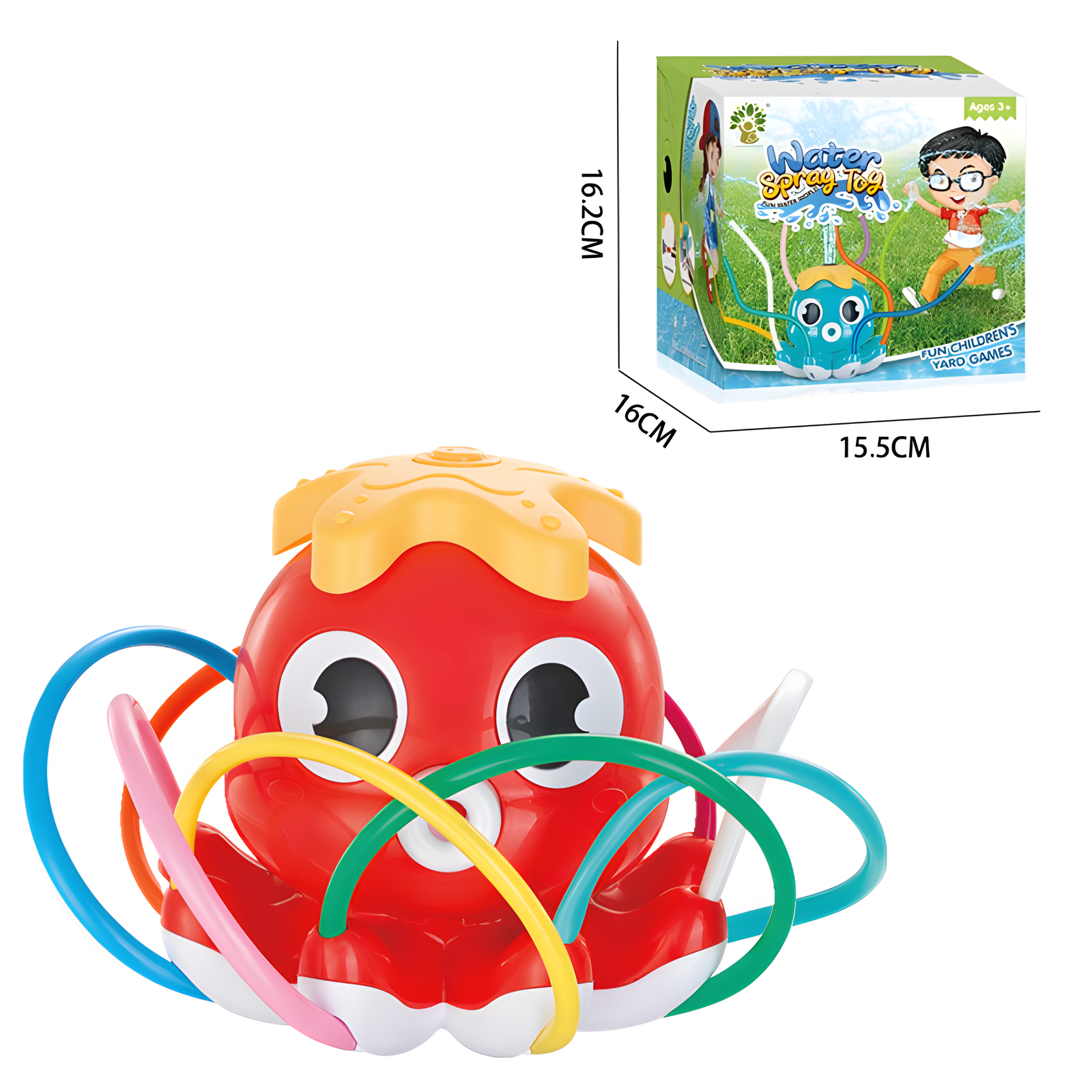 Outdoor Water Sprinkler Toy for Kids Octopus Turtle Unicorn 4 Designs